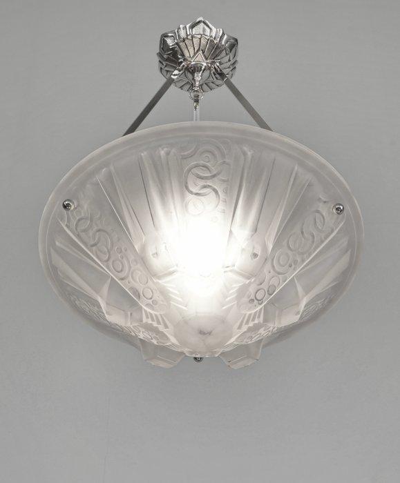 Muller freres French art deco pendant light - Hangende, Antiek en Kunst, Kunst | Designobjecten