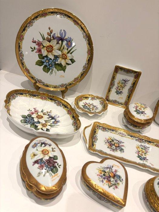 Limoges - Tafelservies (10) - Biscuit porselein - Réhaussé, Antiek en Kunst, Antiek | Glaswerk en Kristal