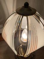 Lamp - Glas, Messing, Antiek en Kunst