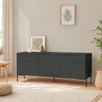 Tv-meubel - zwart - 146 x 35 x 62 cm, Huis en Inrichting, Verzenden, Nieuw