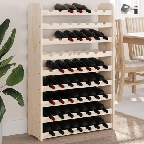 vidaXL Wijnrek 72,5x25x111,5 cm massief grenenhout, Huis en Inrichting, Woonaccessoires | Wijnrekken, Nieuw, Verzenden