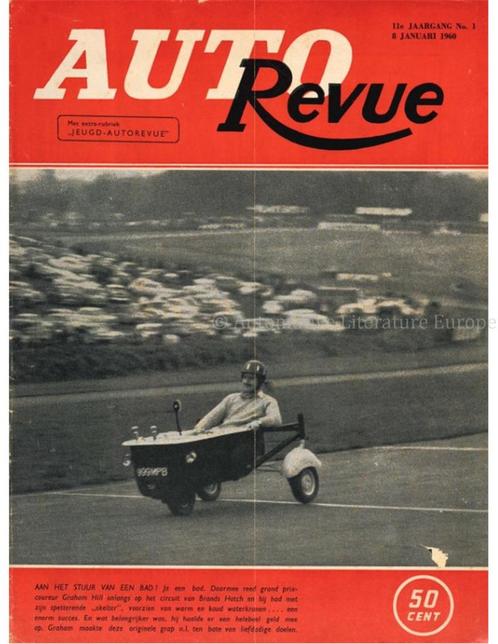 1960 AUTO REVUE MAGAZINE 01 NEDERLANDS, Livres, Autos | Brochures & Magazines, Enlèvement ou Envoi