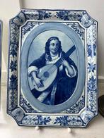 Carreau (2) - Mettlach Villeroy Boch - 1850-1900 - peint à