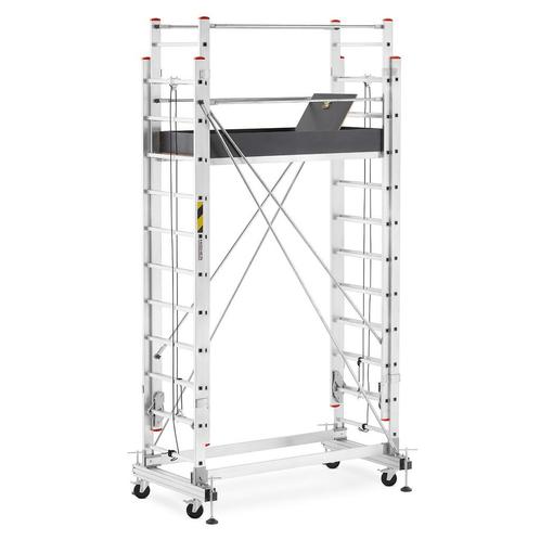 Rolsteiger - uitschuifbare steiger - aluminium - 536 cm, Doe-het-zelf en Bouw, Steigers, Nieuw, Ophalen of Verzenden