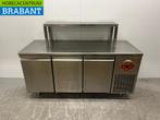 Comptoir réfrigéré Diamond en acier inoxydable 3 portes 178, Verzenden, Nieuw in verpakking