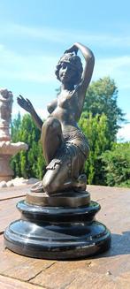 Sculpture, scarab dancer - 24 cm - marbre de bronzage, Antiek en Kunst