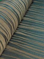 Jacquard moderno verde petrolio in seta e riflessi naturali, Nieuw