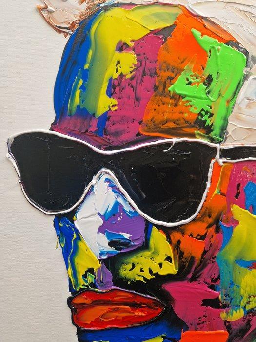 Henry Escobar - KARL LAGERFELD ( attention fond blanc ), Antiek en Kunst, Kunst | Designobjecten
