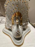 Swarovski, Capodimonte - Beeldje - PAVONE - Porselein,, Antiek en Kunst