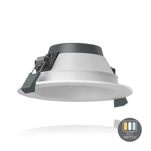 LED Downlight CCT-Switch 12,5W IP22 Wit - 14,3 cm, Huis en Inrichting, Lampen | Overige, Nieuw, Verzenden