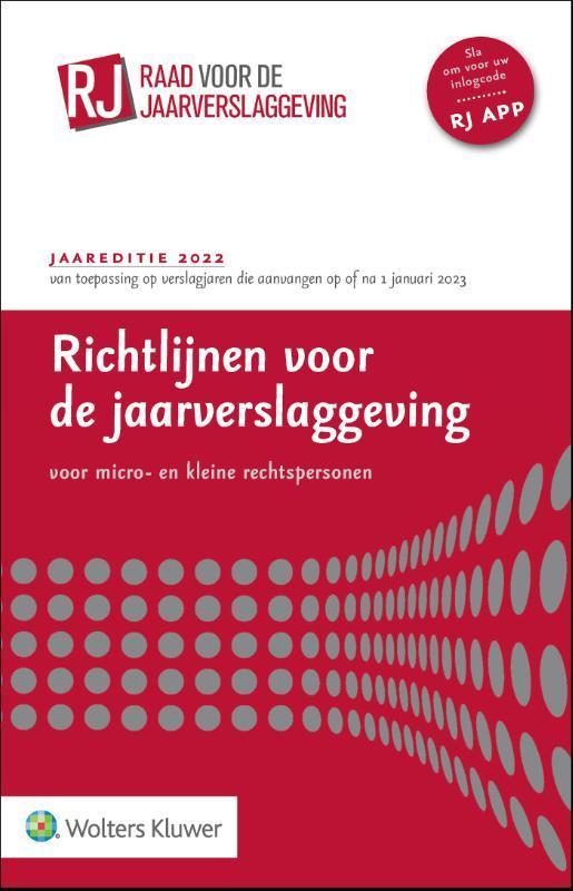 Richtlijnen voor de jaarverslaggeving voor micro- en kleine, Boeken, Economie, Management en Marketing, Zo goed als nieuw, Verzenden