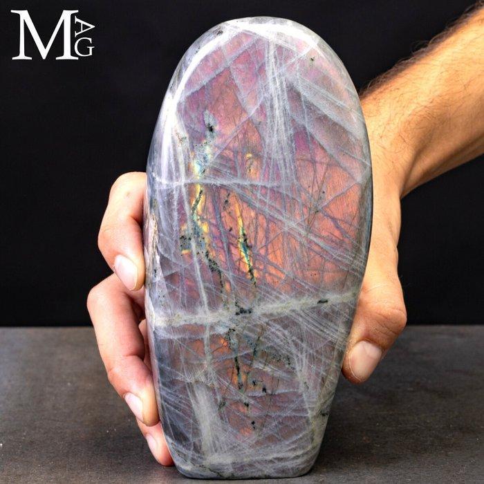 Madagascar Labradoriet – Oranje Goud Reflecties Labradoriet, Verzamelen, Mineralen en Fossielen