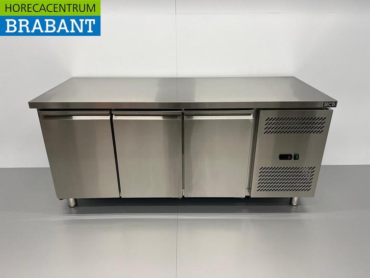 Acier inoxydable HCB Établi réfrigéré 3 portes 179,5 cm 230V, Articles professionnels, Horeca | Équipement de cuisine, Envoi