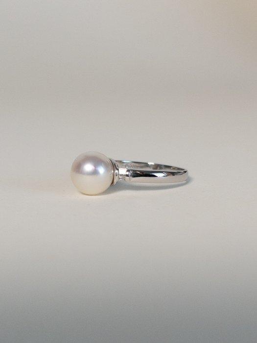 Ring Platina Parel - Diamant - Pt900, Handtassen en Accessoires, Ringen
