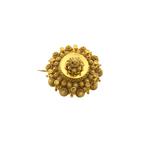 Gouden Zeeuwse knopen broche | Vintage (gouden broche), Handtassen en Accessoires, Broches, Ophalen of Verzenden, Gebruikt, Overige kleuren