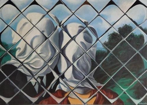 Vincento Osada - Refraction of time. Rene Magritte. The, Antiek en Kunst, Kunst | Schilderijen | Modern