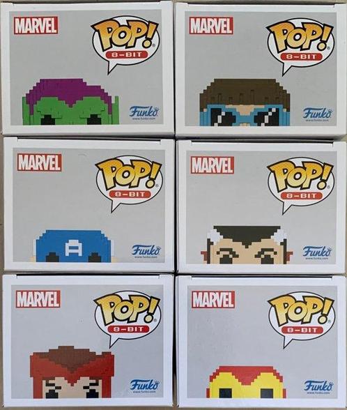 Funko Pop! - Figure - 6x Marvel [8-Bit] Special Editions -, Antiek en Kunst, Antiek | Speelgoed