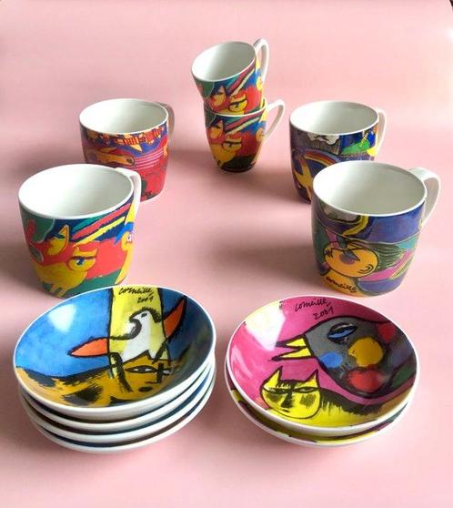 Corneille - Service à thé et café - Porcelaine - Cobra, Antiek en Kunst, Kunst | Designobjecten