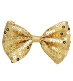 Gouden Strik Pailletten Unisex, Hobby en Vrije tijd, Verzenden, Nieuw