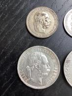 Oostenrijk. Lot of 4 coins, incl. Florin 1892, Corona 2x, Postzegels en Munten