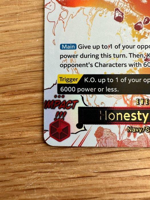 Bandai - 1 Card - One Piece - Honesty Impact Manga Alt Art, Hobby & Loisirs créatifs, Jeux de cartes à collectionner | Autre