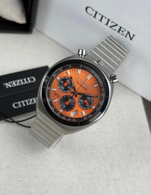 Citizen - WR 50 Bullhead Chronograph Date - Zonder, Handtassen en Accessoires, Horloges | Heren