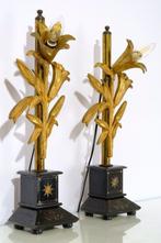 Set Zeldzame Antieke Franse Lelie Lampen - Jaren 1910-20 -, Antiek en Kunst