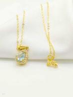 Zonder Minimumprijs - Ketting met hanger - 14 karaat Geel, Handtassen en Accessoires, Antieke sieraden