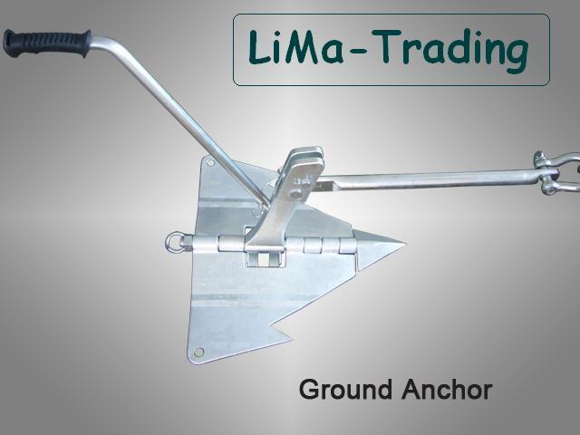 Grondanker, groundanchor , Met gratis robuuste canvas tas., Auto diversen, Autosport-onderdelen, Nieuw, Ophalen of Verzenden