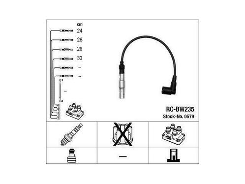 BOUGIEKABELSET BMW 3er E46 316i 316ti 316Ci 318i 318Ci, Autos : Pièces & Accessoires, Électronique & Câbles, Enlèvement ou Envoi