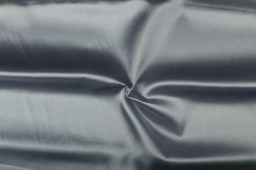 Glanzende stof zilver - Polyester stof 15m op rol, Hobby en Vrije tijd, Stoffen en Lappen, Verzenden