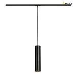 SLV 1-Fase-Rail hanglamp ENOLA B PD-1 GU10 mat zwart, Huis en Inrichting, Lampen | Plafondlampen, Verzenden, Nieuw, Metaal, Trendy verlichting