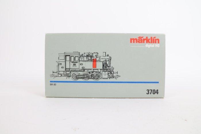 Märklin H0 - 3704 - Stoomlocomotief (1) - BR 80, met DB logo, Hobby en Vrije tijd, Modeltreinen | H0