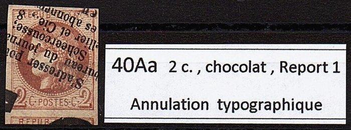 Frankrijk - Emissie van Bordeaux - 1870 - N° 40Aa, 2 c., Postzegels en Munten, Postzegels | Europa | Frankrijk