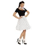 Rock N Roll 50S Verkleedset Wit 2 delig, Kleding | Dames, Nieuw, Verzenden