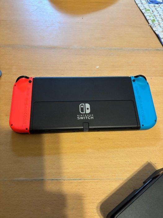Nintendo - Switch - Nintendo Switch OLED (neon blue/neon, Games en Spelcomputers, Spelcomputers | Overige Accessoires