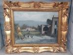 Italiaanse school (XX) - Paesaggio rurale con figure e, Antiek en Kunst