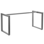 Tafelonderstel | QUADRA | Staal | Grijs | Breedte, Verzenden, Nieuw in verpakking