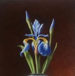 Ruud Verkerk - Een juweel in een vaasje. Vaas met blauwe, Antiek en Kunst