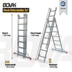 Bovak Reformladder 3x7- 3 delige ladder 4,10m - schuifladder, Nieuw, Ladder, Ophalen of Verzenden, Opvouwbaar of Inschuifbaar