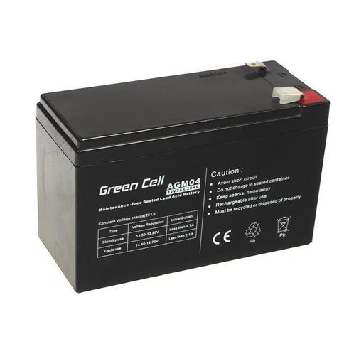 Green Cell 12V 7Ah (6.3mm) 7000mAh VRLA AGM accu (Loodaccu), Audio, Tv en Foto, Accu's en Batterijen, Nieuw, Verzenden