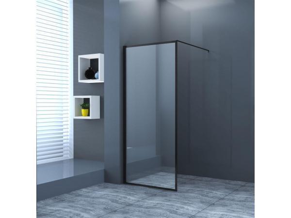 Veiling - Inloopdouche / Douchewand - 120x200 - Mat Zwart Pr, Bricolage & Construction, Sanitaire