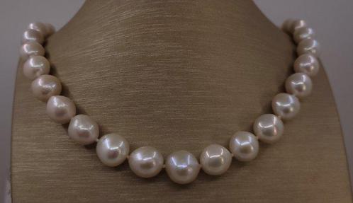 Zonder Minimumprijs - Halsketting 10x13mm witte Edison, Handtassen en Accessoires, Kettingen