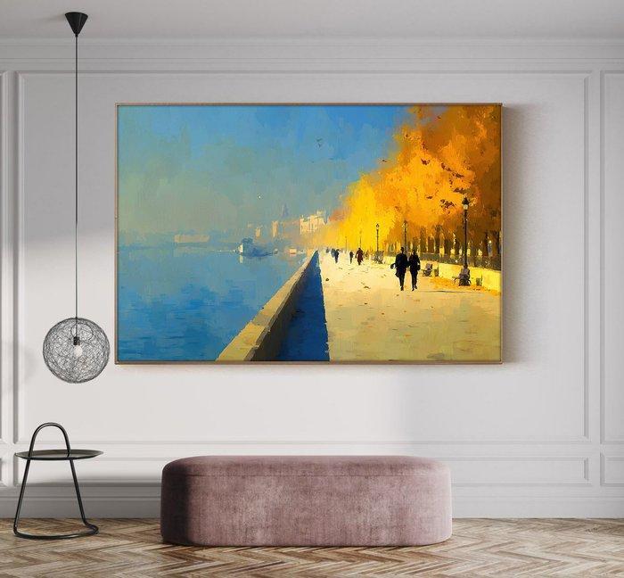 BJarco (1988) - Distant River Haze · XXL, Antiek en Kunst, Kunst | Designobjecten