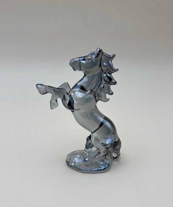 sculptuur, ***Rearing horse*** - 14 cm - Glas, Antiquités & Art, Curiosités & Brocante