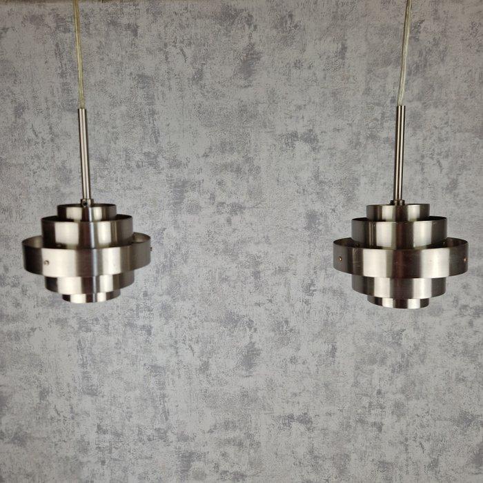 Besselink - Plafondlamp (2) - Staal - Hanglamp, Deense stijl, Antiek en Kunst, Curiosa en Brocante