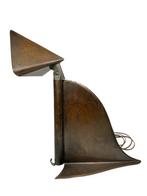koperen bureaulamp - Amsterdamse School - in de stijl van, Antiek en Kunst
