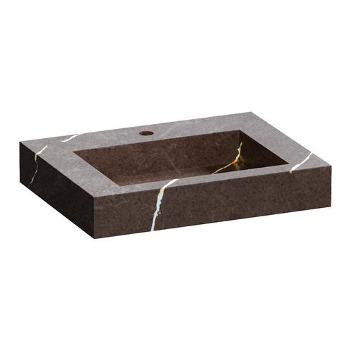 Wastafel Topa Artificial Marble 60 Copper Brown (1 krgt.), Doe-het-zelf en Bouw, Sanitair, Overige typen, Nieuw, Ophalen of Verzenden
