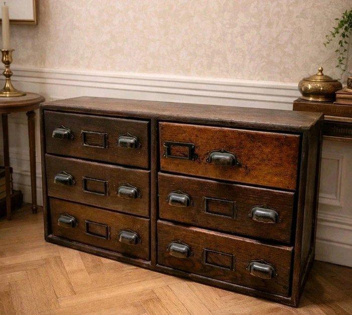 Kabinet - Hout - Kleine houten ladekast, Antiek en Kunst, Kunst | Designobjecten