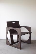 Edoardo Lietti Studio - Fauteuil - Sedia Tonda - Noir - Bois, Antiquités & Art